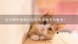 北京哪些宠物医院提供宠物美容服务?