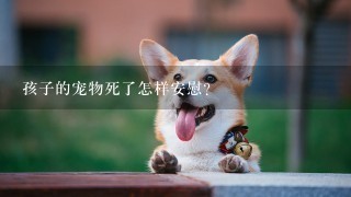 孩子的宠物死了怎样安慰？