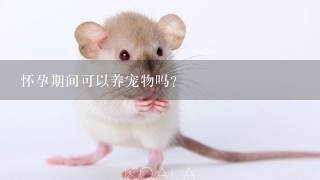 怀孕期间可以养宠物吗？