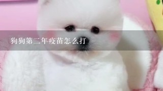 狗狗第二年疫苗怎么打