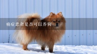 癌症患者是否可以养狗