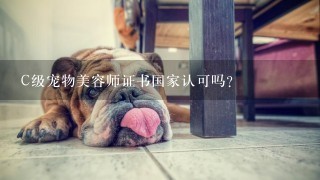 C级宠物美容师证书国家认可吗?