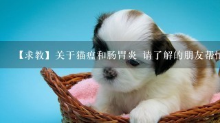 【求教】关于猫瘟和肠胃炎 请了解的朋友帮忙看下 万