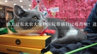 谁去过东北农大宠物医院带猫打过疫苗啊？进口疫苗那里多少钱一只啊？