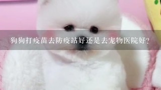 狗狗打疫苗去防疫站好还是去宠物医院好？