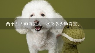 两个月大的博美犬一次吃多少肠胃宝。