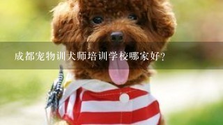 成都宠物训犬师培训学校哪家好？