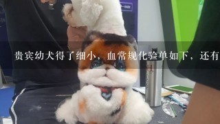 贵宾幼犬得了细小，血常规化验单如下，还有救吗？今晚打了细小单抗，现在没有呕吐，在休息