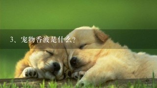 宠物香波是什么?