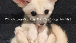 Which country has the most dog breeds?